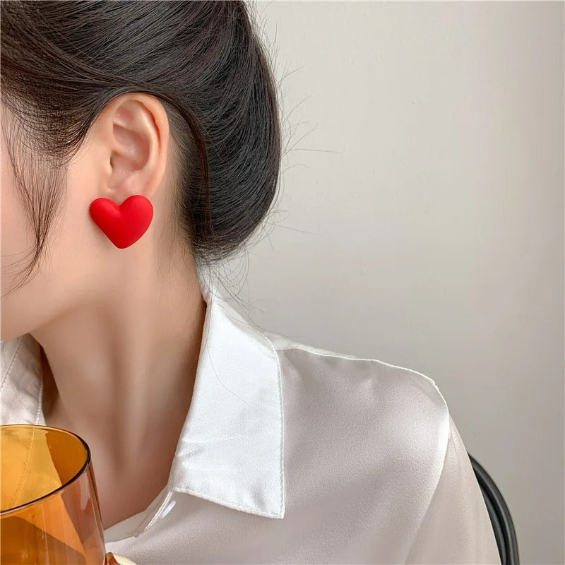 Boucle D'oreille Femme Cœur Lisse