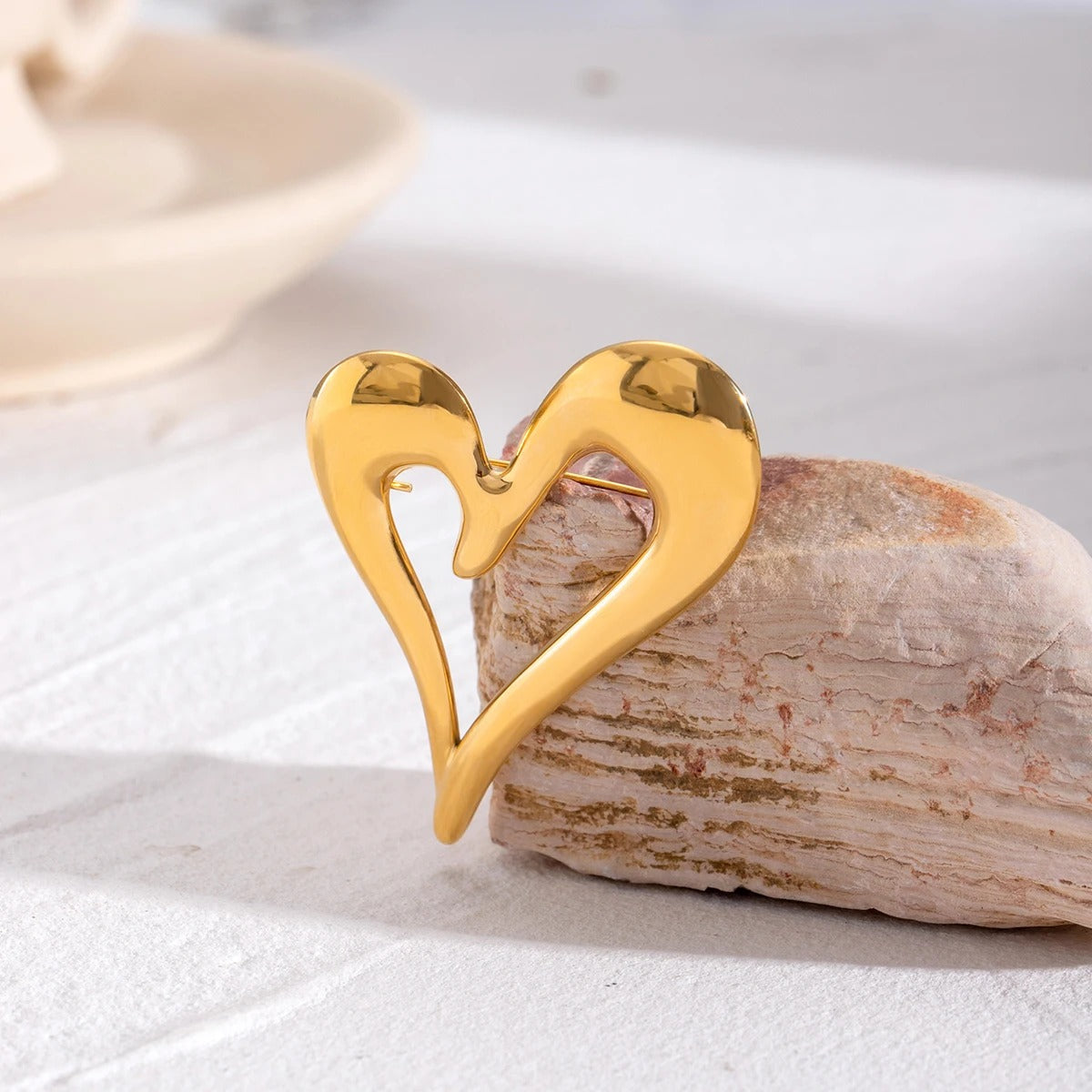 Broche Cœur Romantique