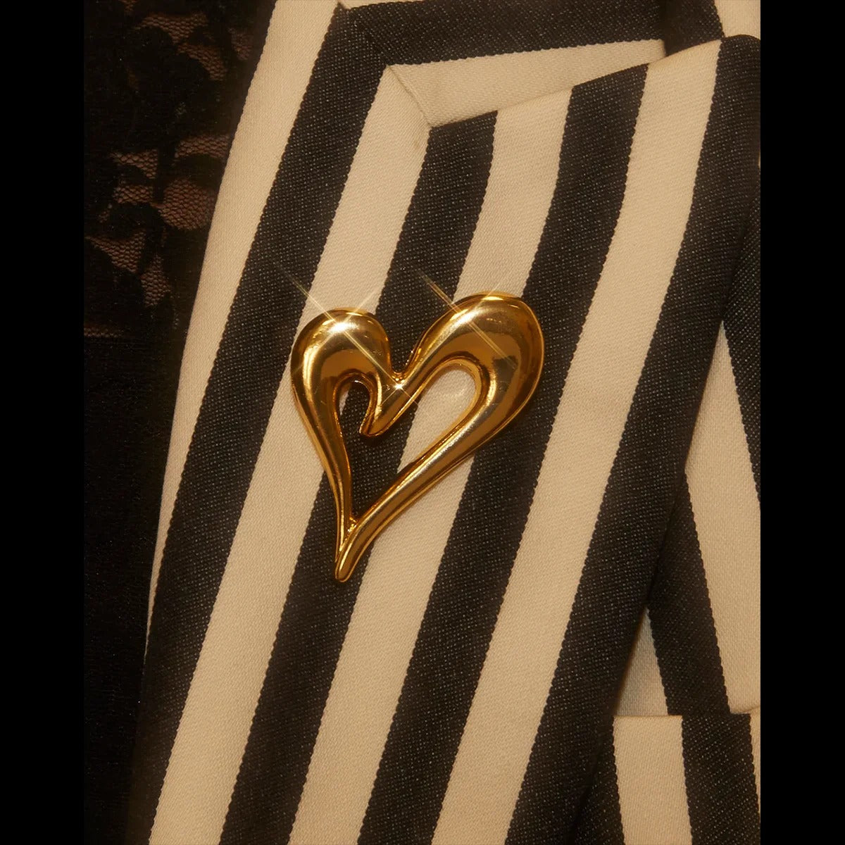 Broche Cœur Romantique