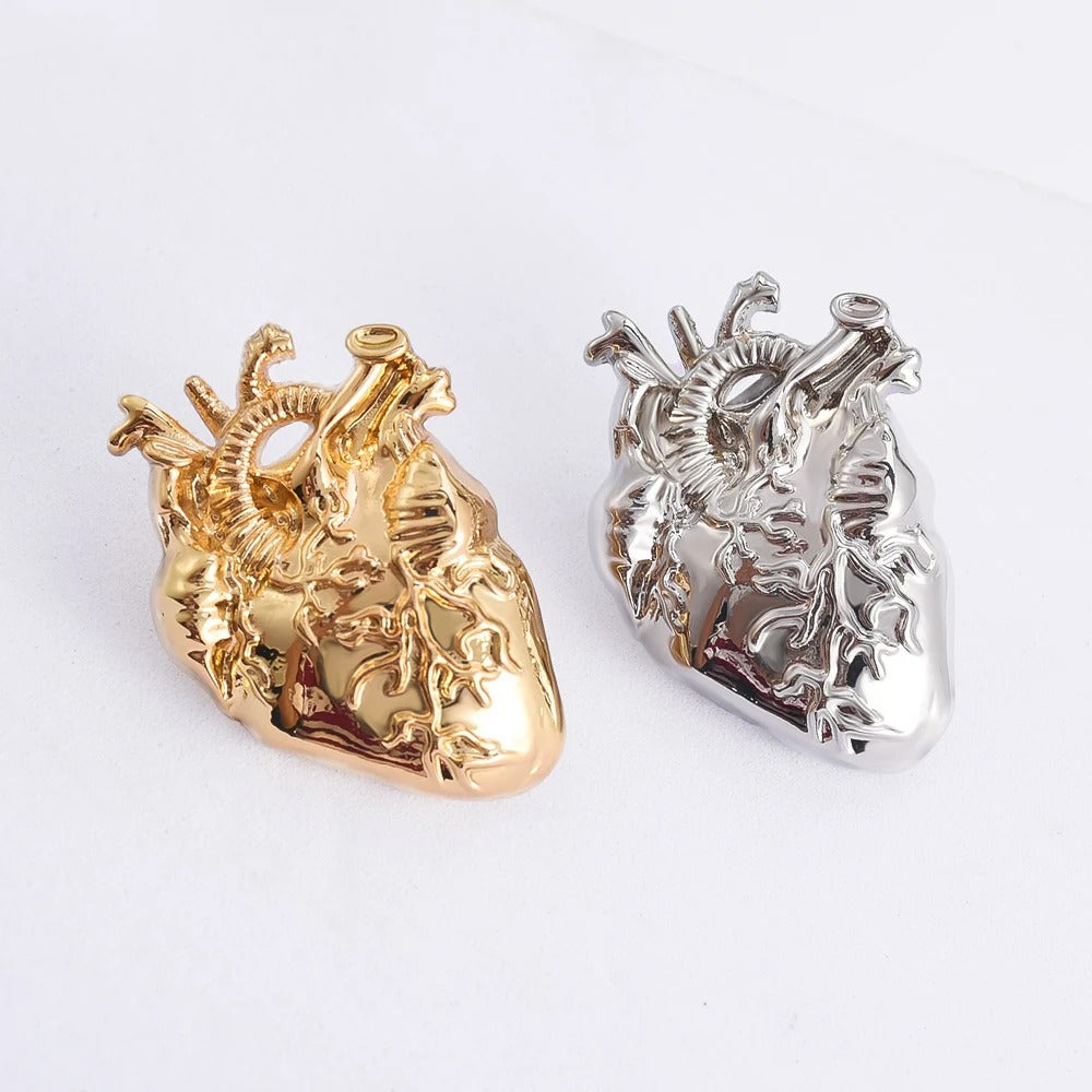 Broche Cœur Sculpté En Lumière