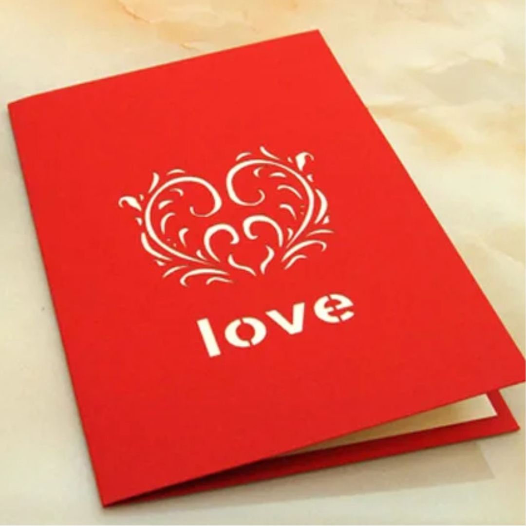 Carte 3D Amour