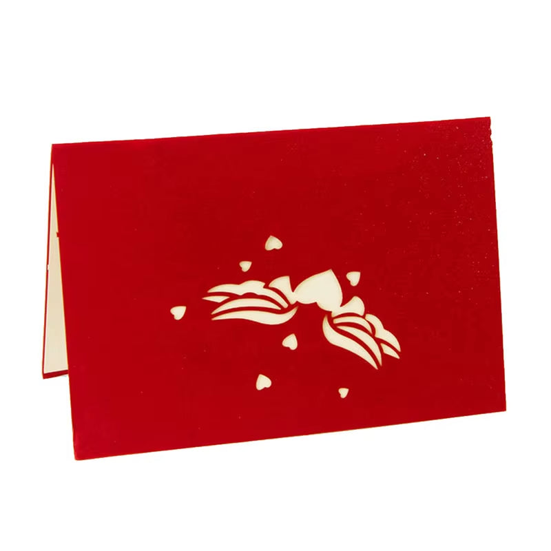 Carte 3D en Forme de Coeur