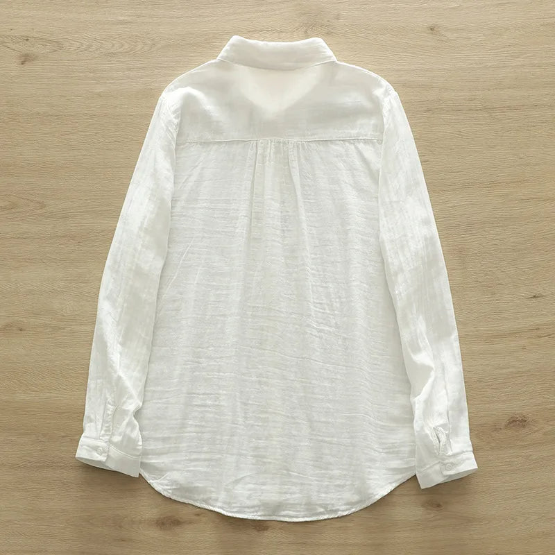 Chemise Femme Broderie Coeur