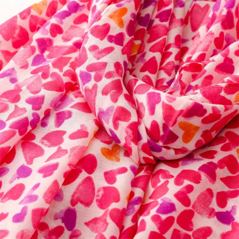 Foulard Femme Cœurs Envoûtants