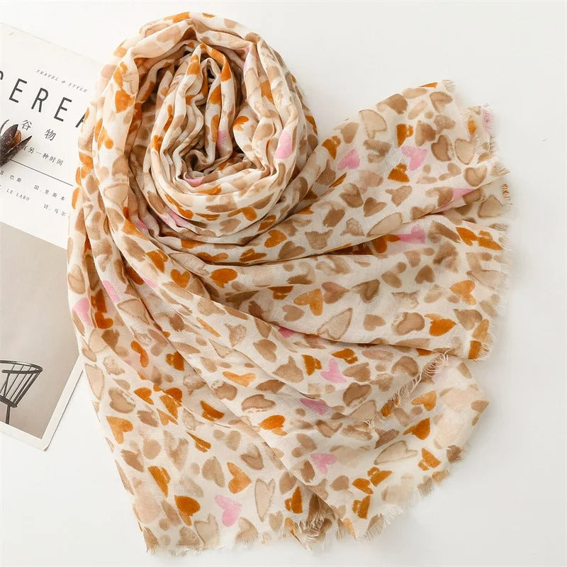 Foulard Femme Nuances De Cœurs