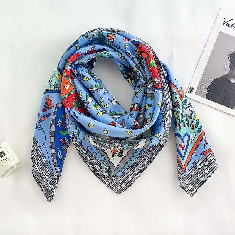 Foulard Femme Original et Coloré à Coeur