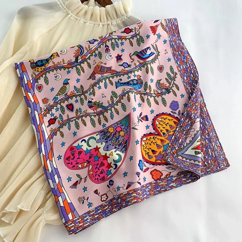 Foulard Femme Original et Coloré à Coeur