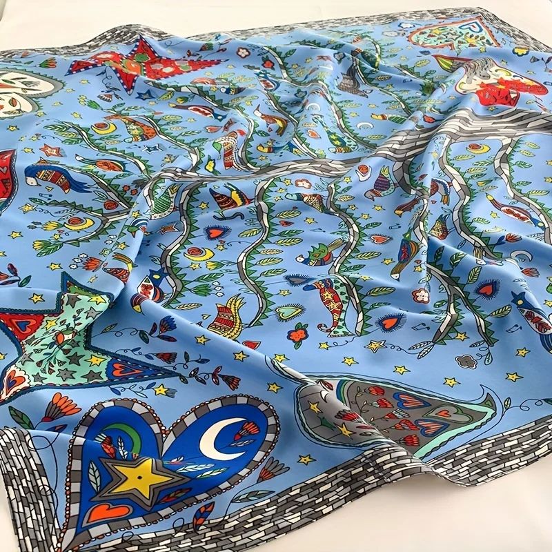 Foulard Femme Original et Coloré à Coeur