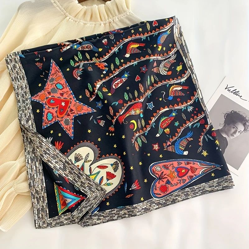Foulard Femme Original et Coloré à Coeur