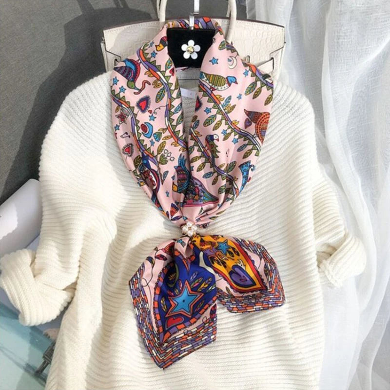 Foulard Femme Original et Coloré à Coeur
