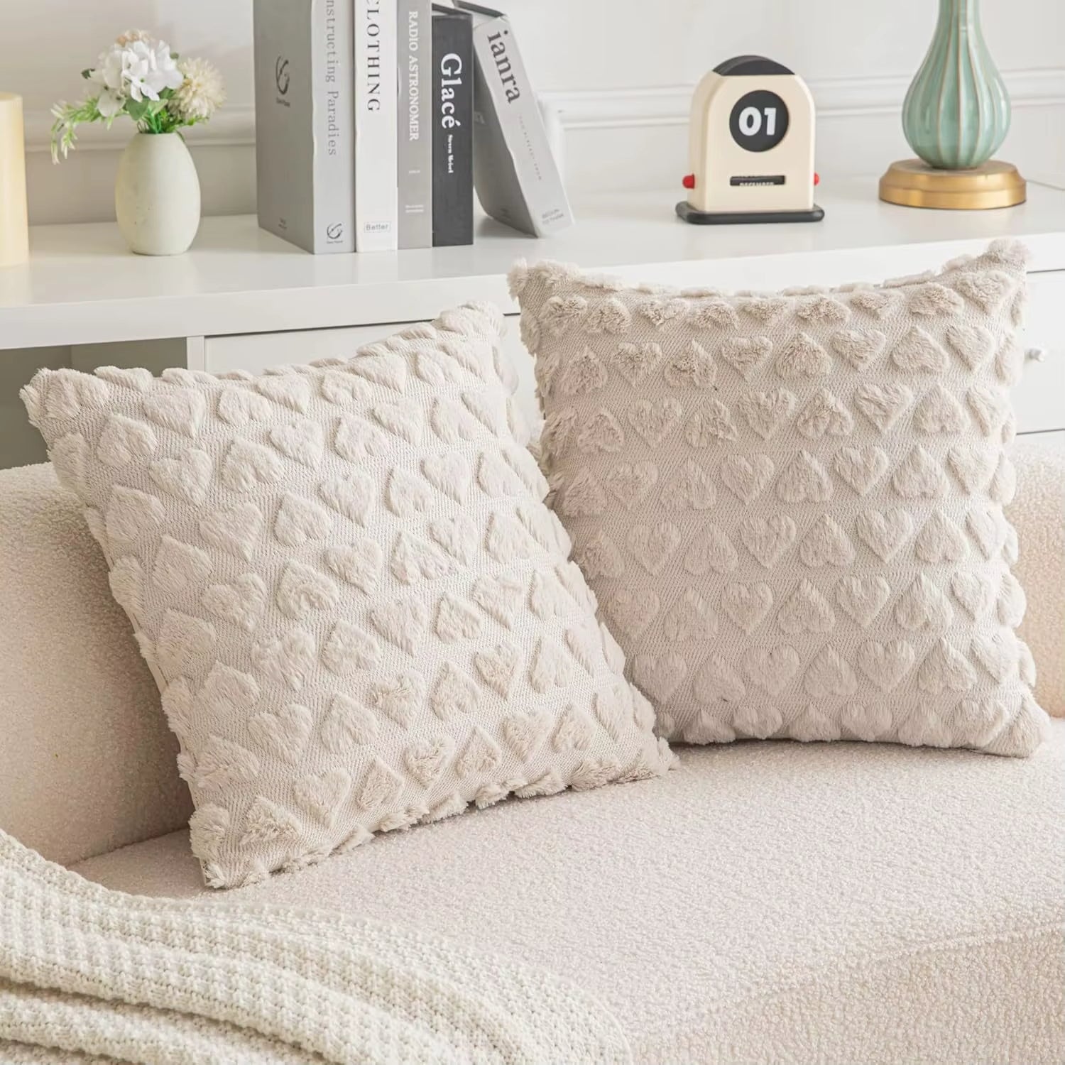 Housse de Coussin Douce Coeur