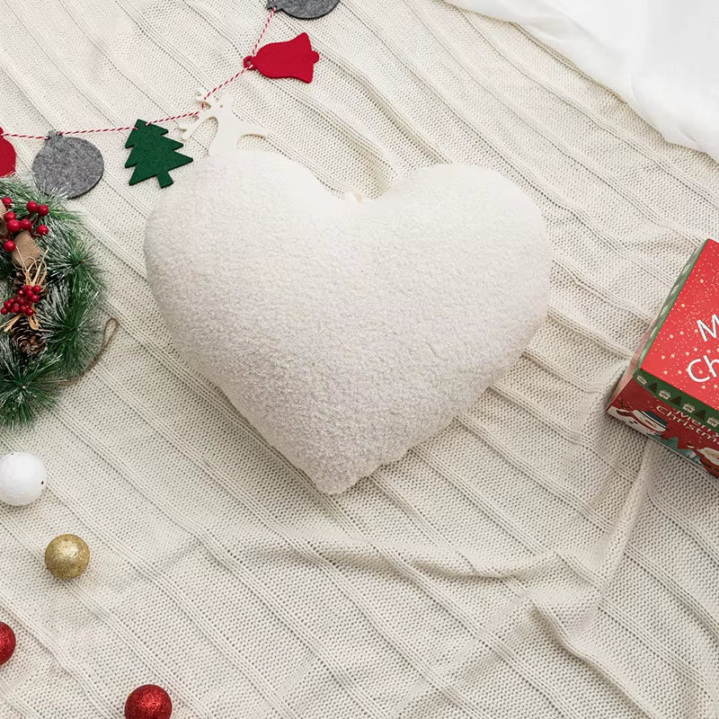 Housse de Coussin en Forme de Coeur