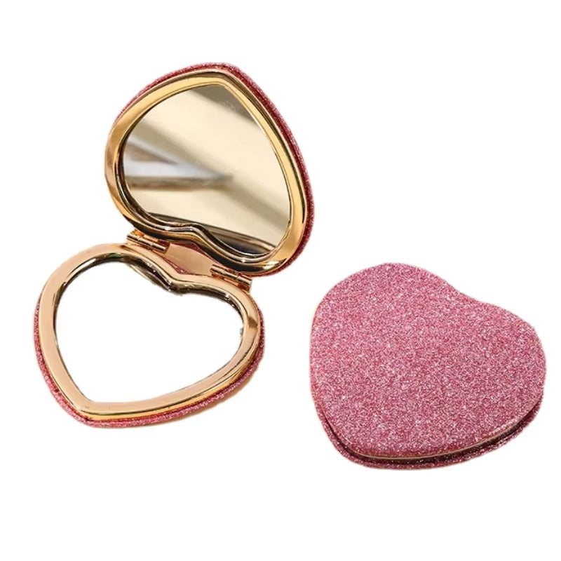 Miroir de Poche Pliable en Coeur Pliable