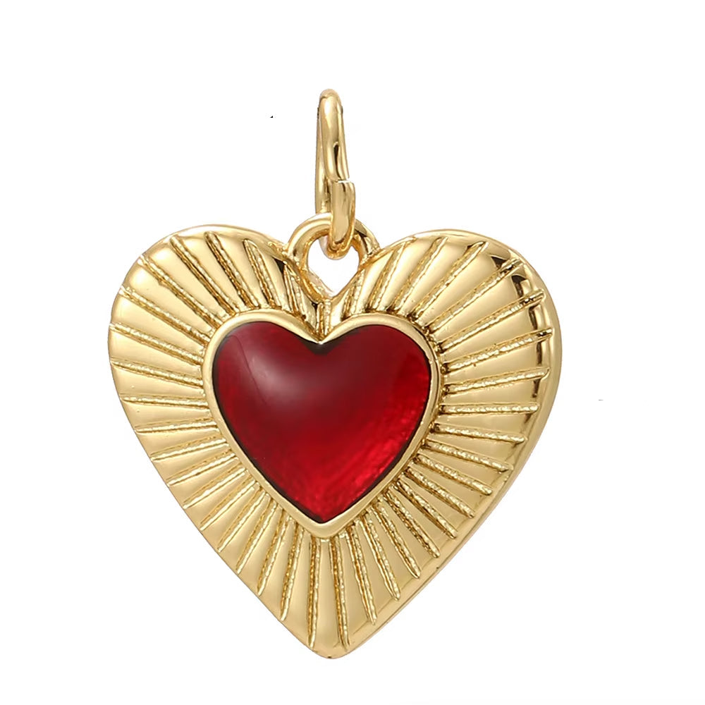 Pendentif en Forme de Coeur Mauvais Oeil