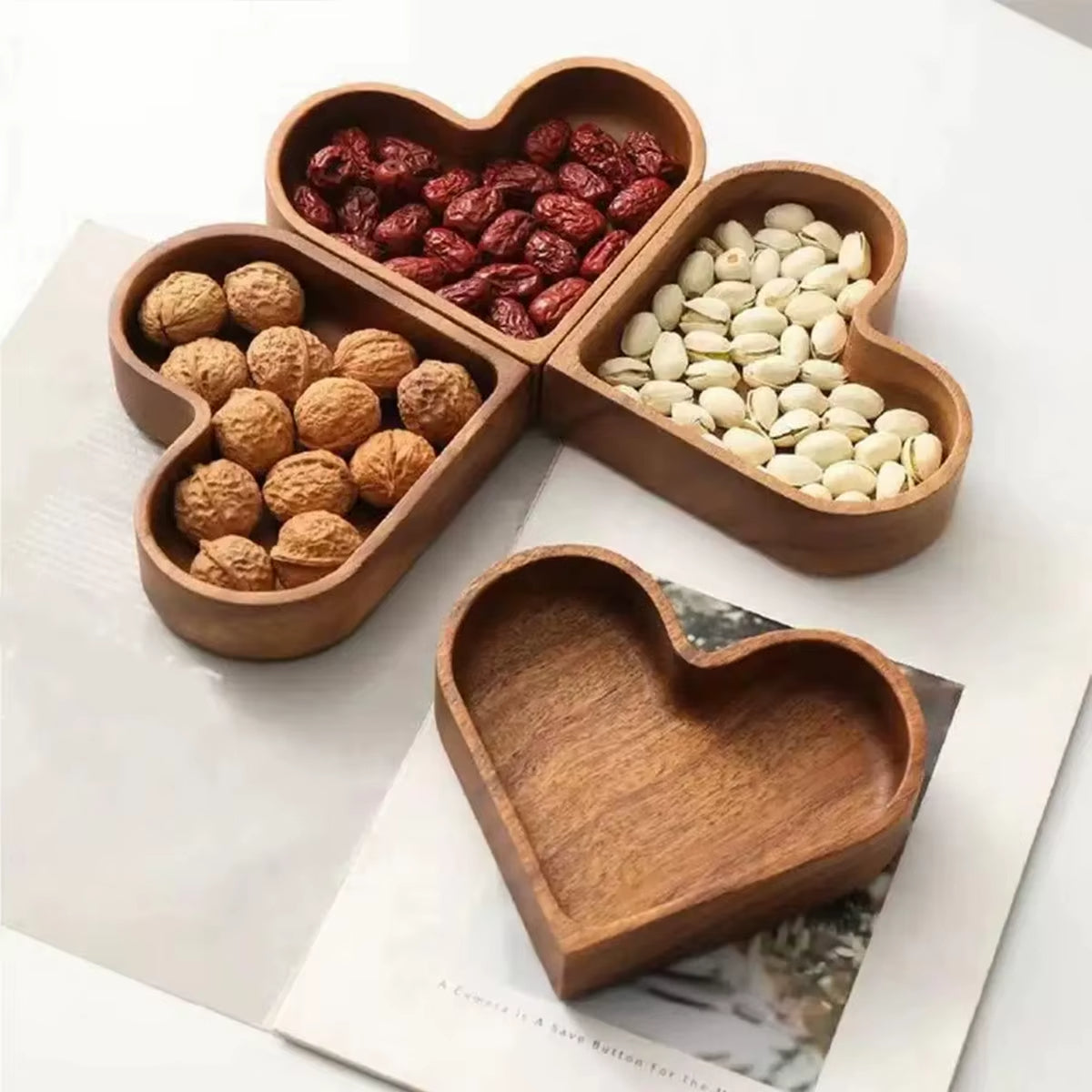 Plateau Bois Apéro Coeur