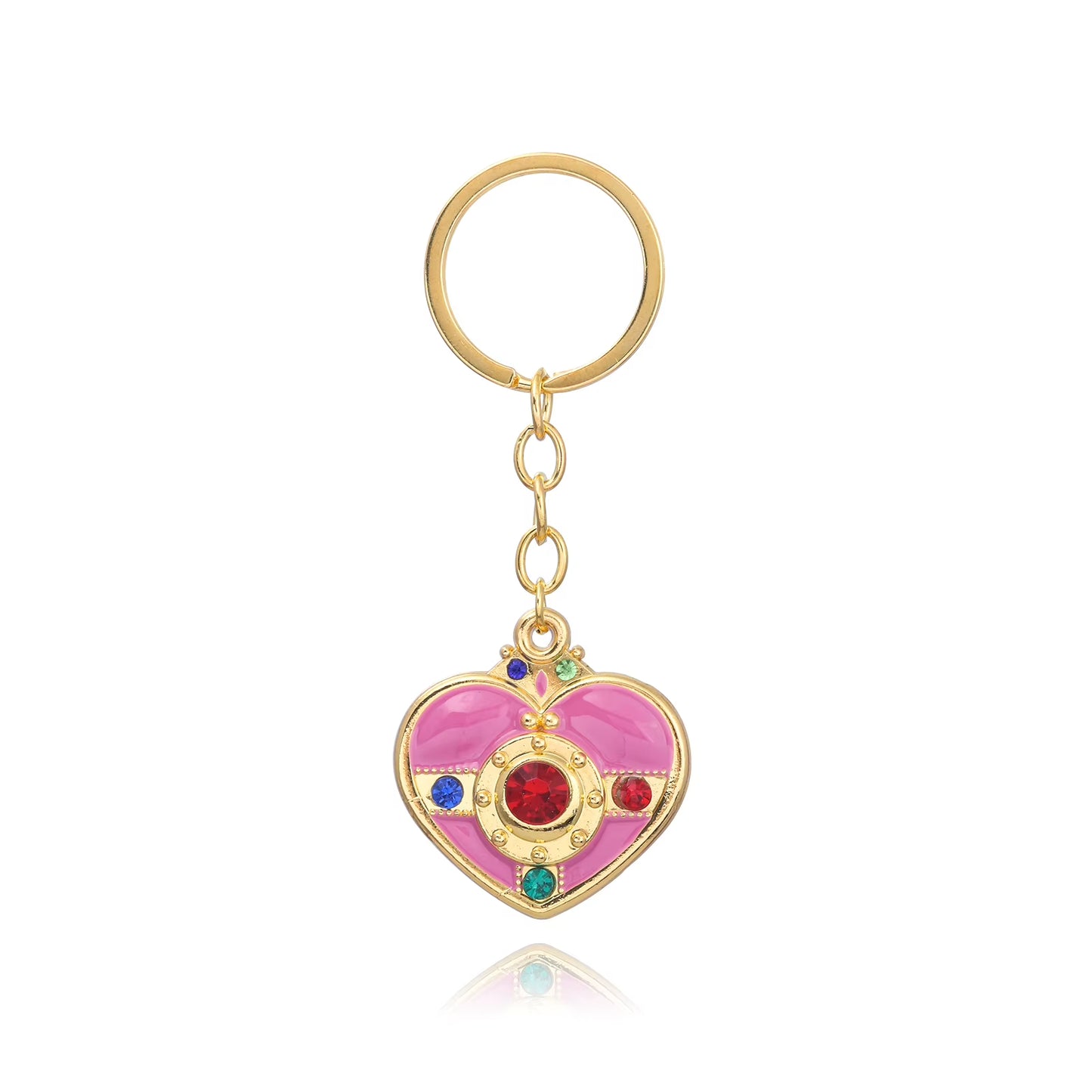Porte Clé Coeur Luxueux sur fond blanc