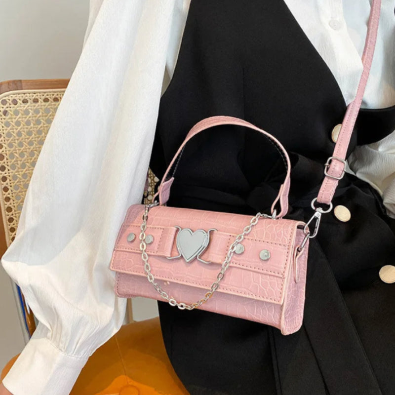 Sac à Main Femme Rose et Chic à Coeur