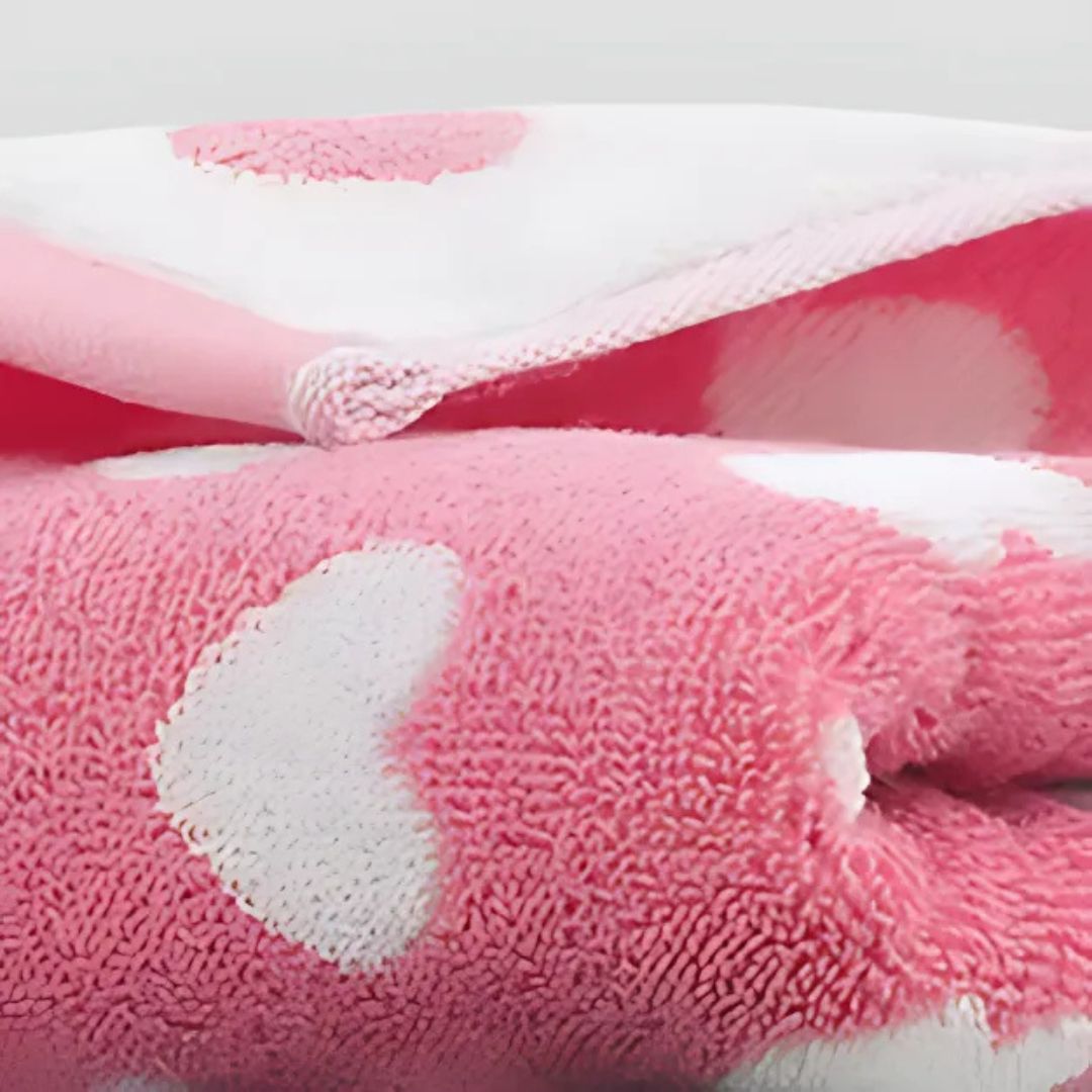 Serviette de Bain en Coton Coeur