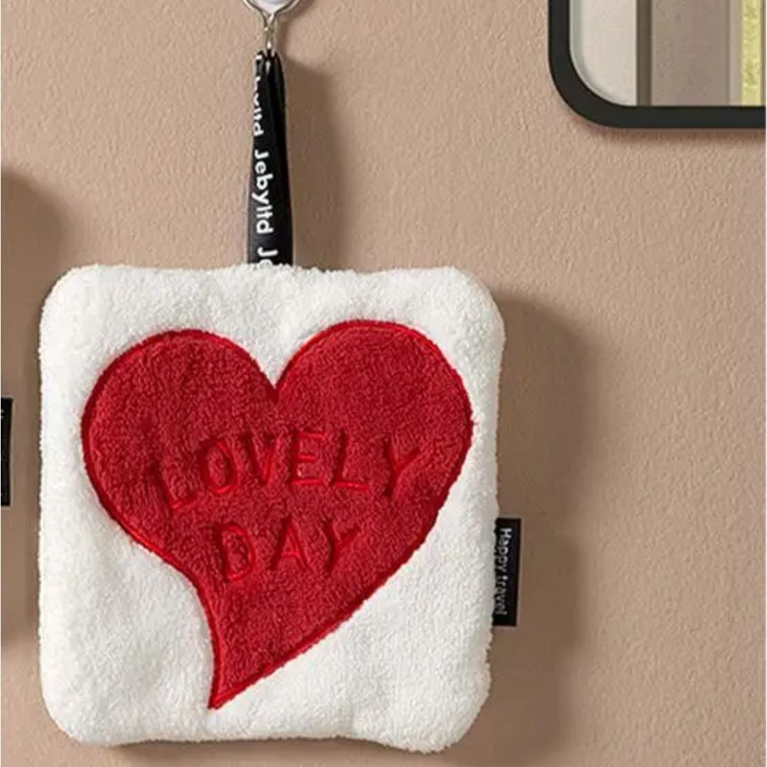 Serviette Main Coeur Love