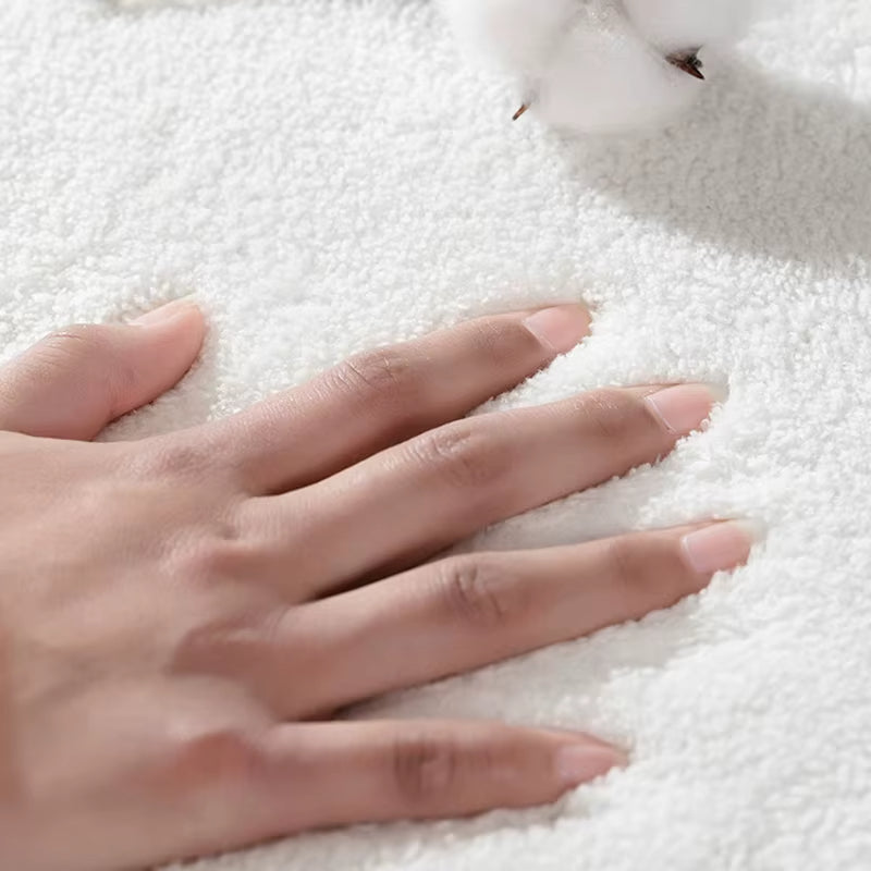 Tapis Rose et Blanc Coeur Coulant