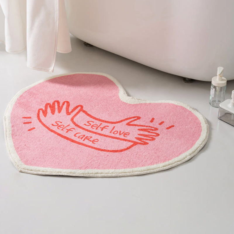 Tapis Rose de Salle de Bain Self Love