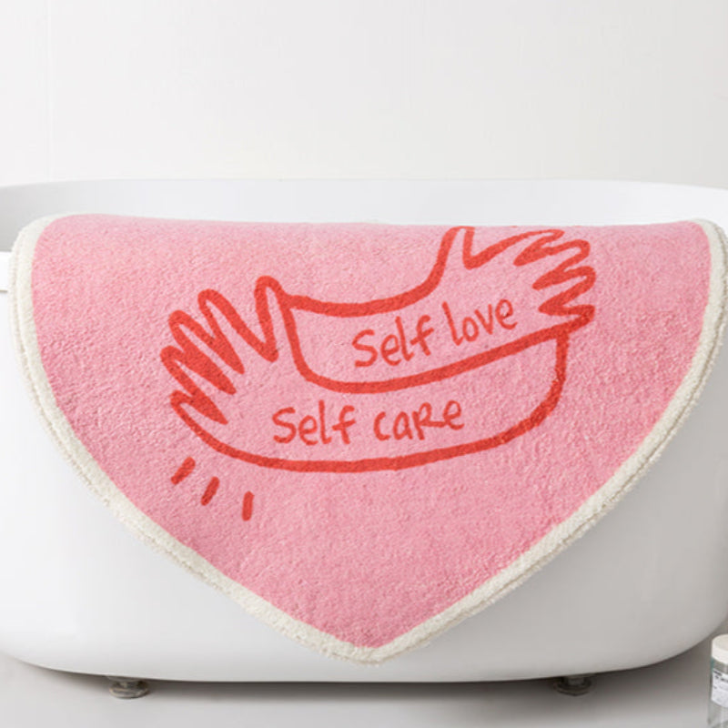 Tapis Rose de Salle de Bain Self Love
