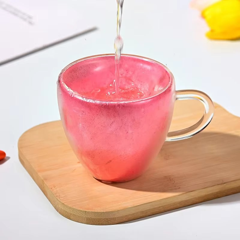 Tasse Double Paroi Design en Forme de Coeur
