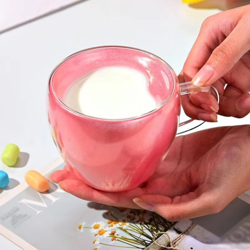 Tasse Double Paroi Design en Forme de Coeur