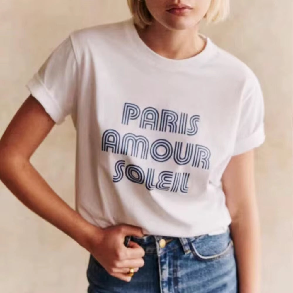 Tee Shirt Femme Blanc Vintage