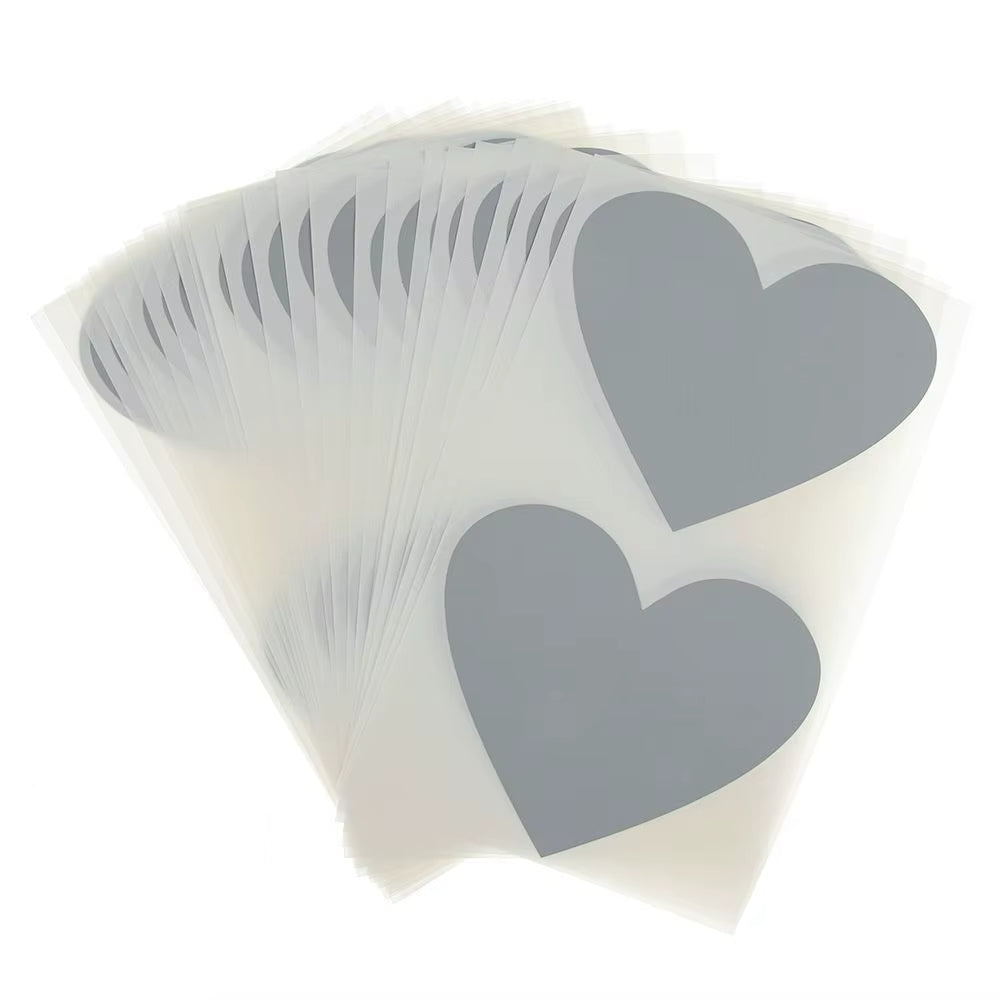 Autocollant Coeur pour Carte à Gratter