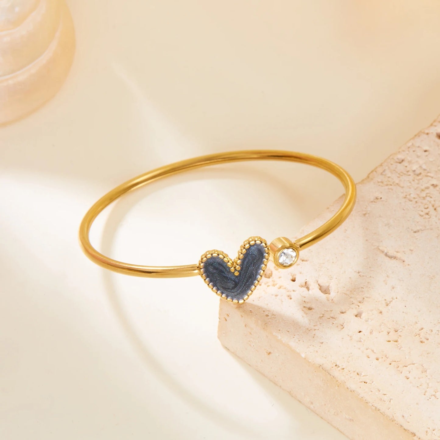 Bracelet Femme Ouvert Cœur