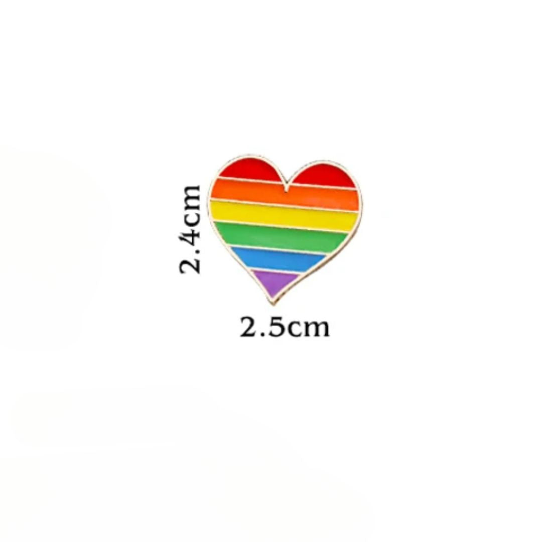 Broche Coeur Arc En Ciel