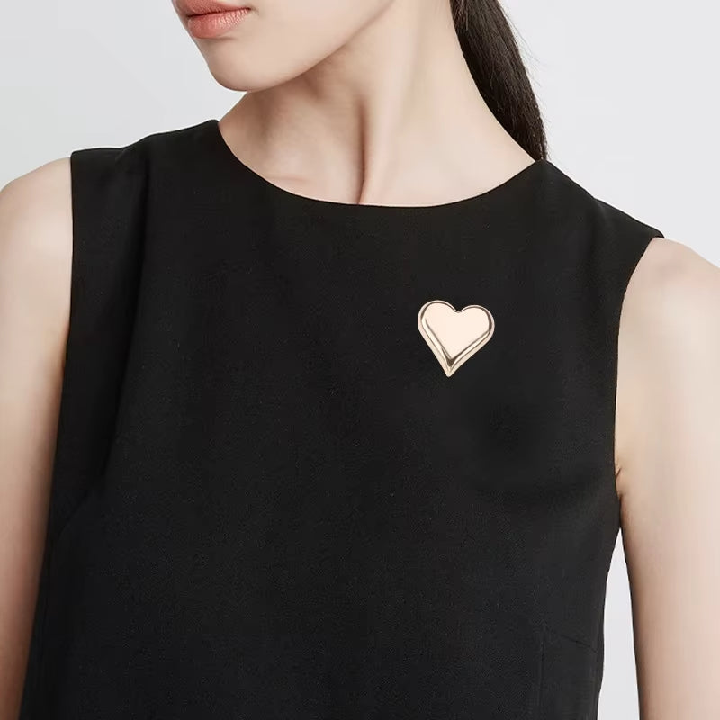 Broche Coeur Doré