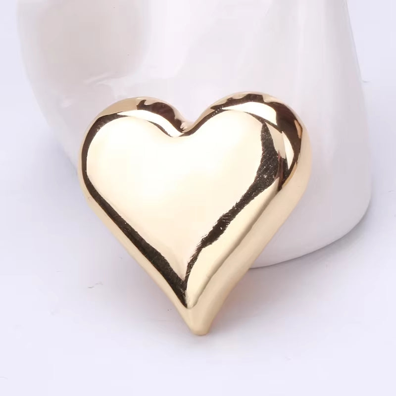 Broche Coeur Doré