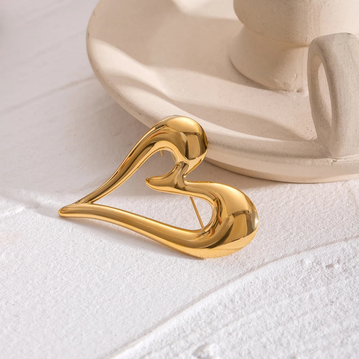 Broche Cœur Romantique