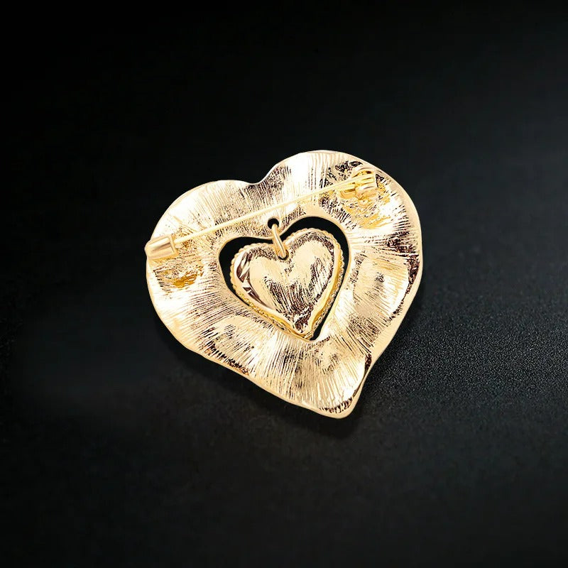 Broche Cœur Trésor Étincelant