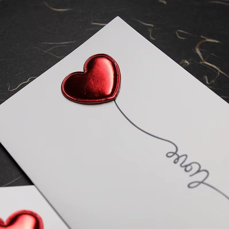 Carte Postale Coeur Métal