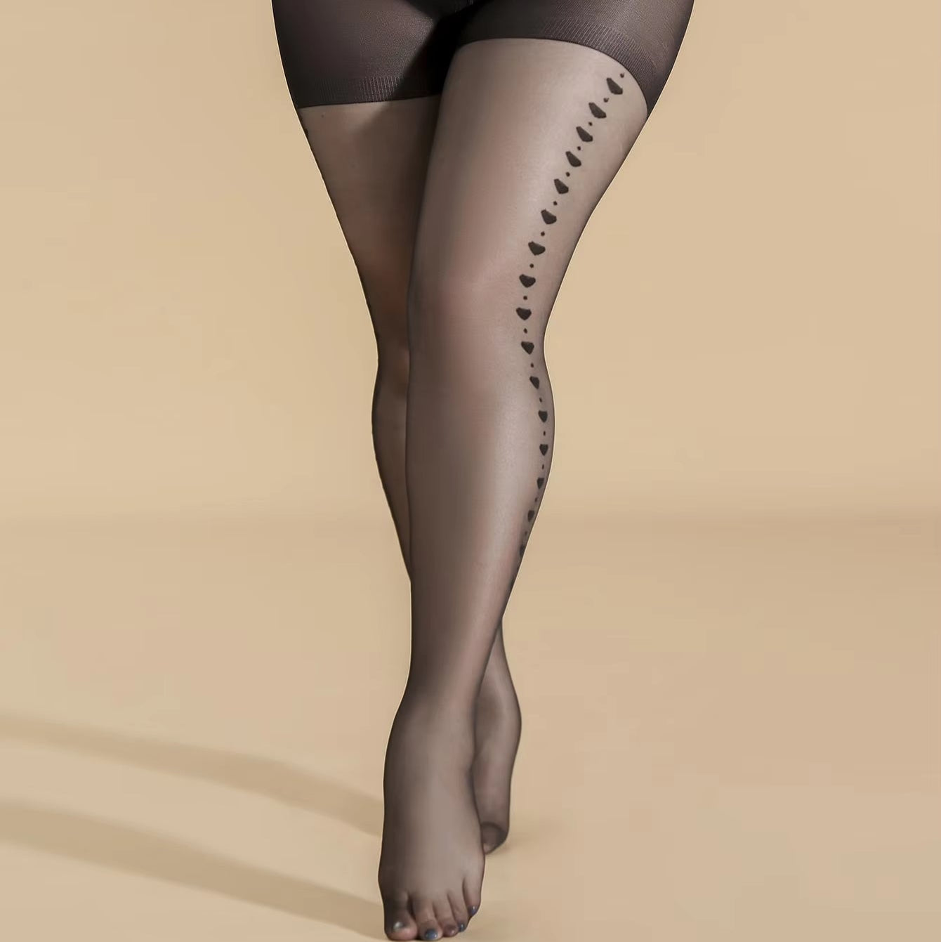 Collant Grande Taille Pour Femme à Coeur
