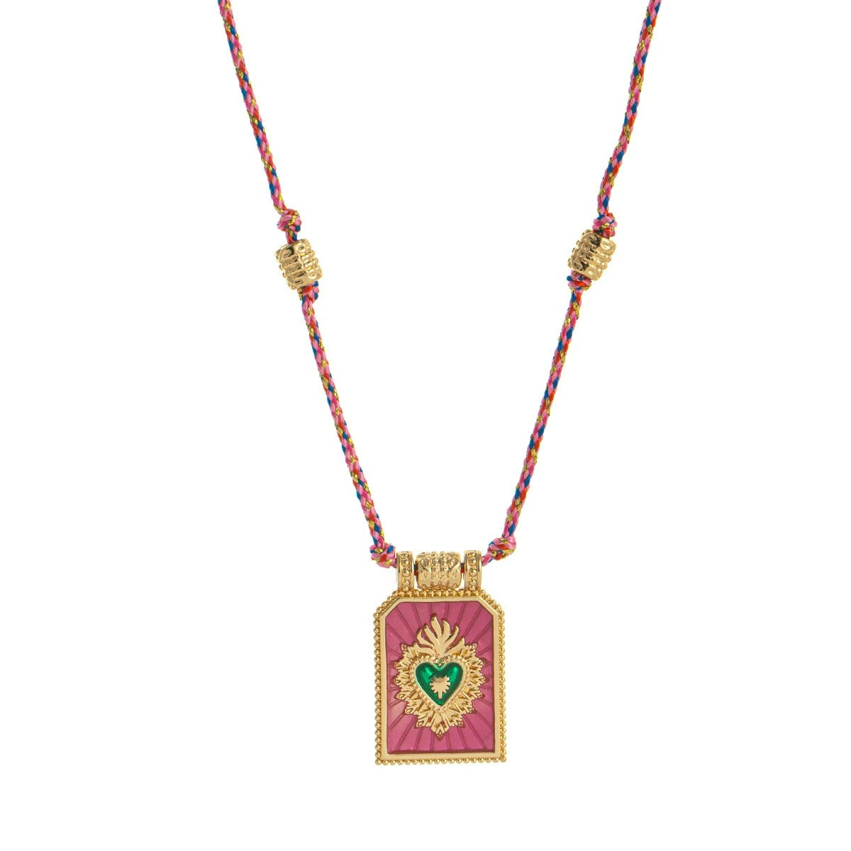 Collier Femme Pendentif Carte Tarot Cœur