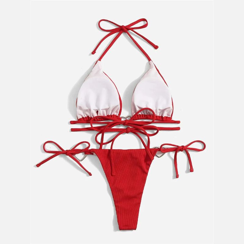 Maillot de Bain Femme Bijoux Cœurs Délicats