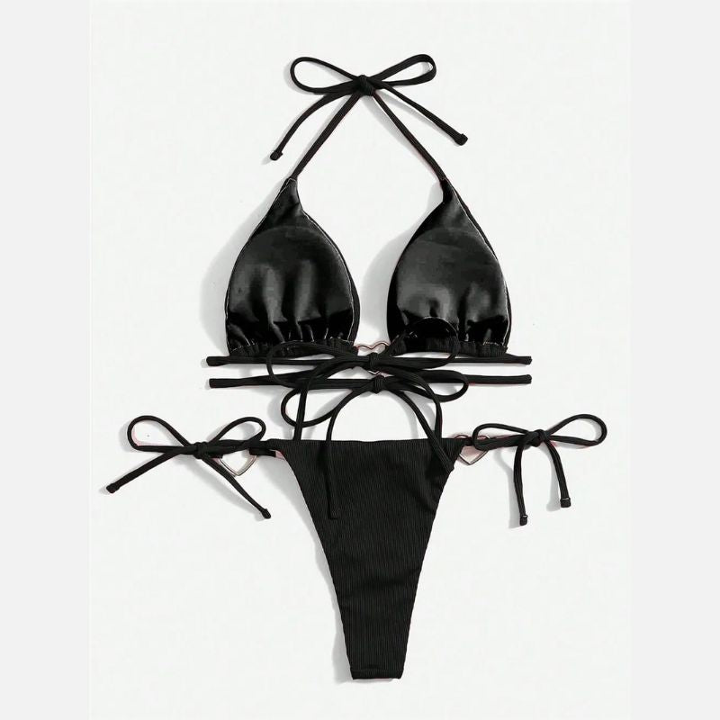 Maillot de Bain Femme Bijoux Cœurs Délicats