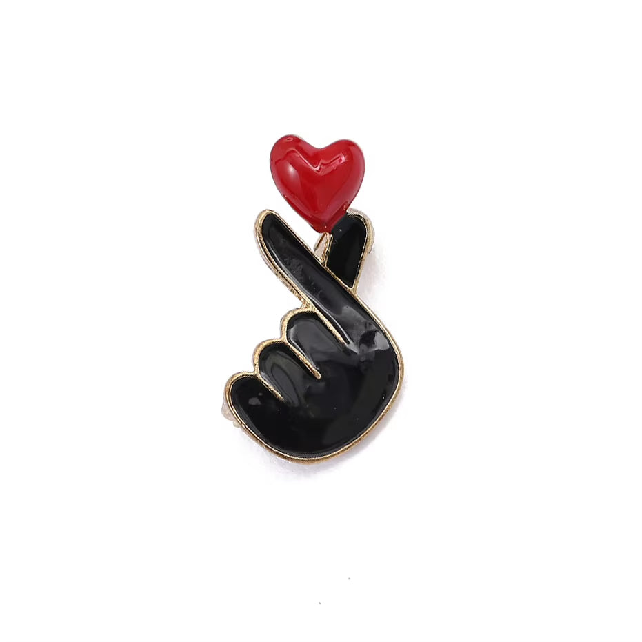 Petite Broche Coeur en Métal