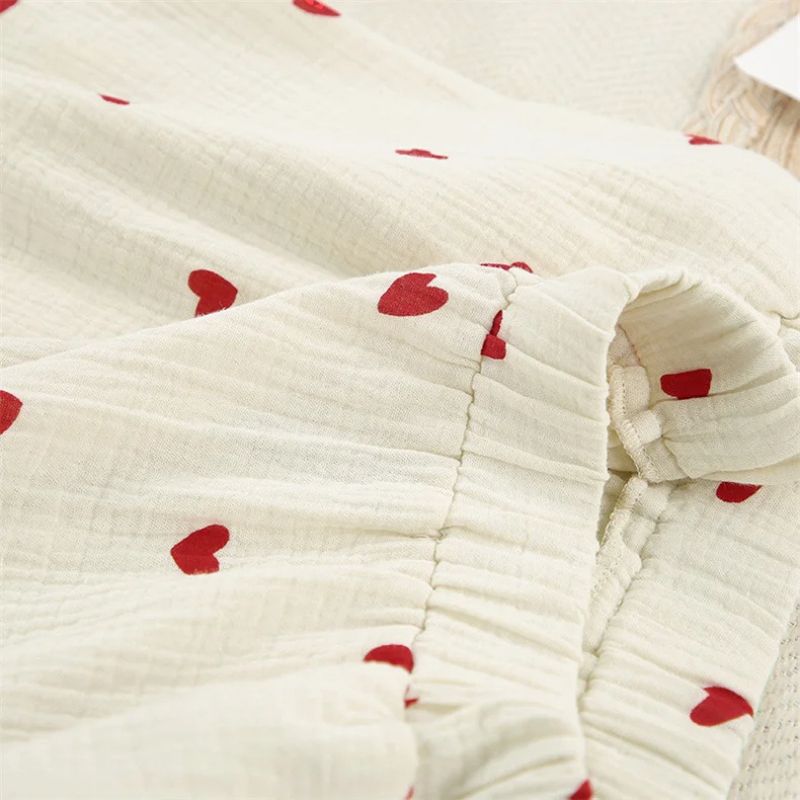 Pyjama Coeur Rouge 100% Coton