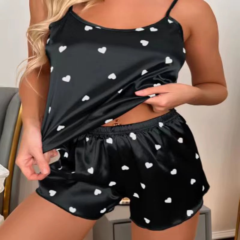 Pyjama Femme Sexy à Coeurs