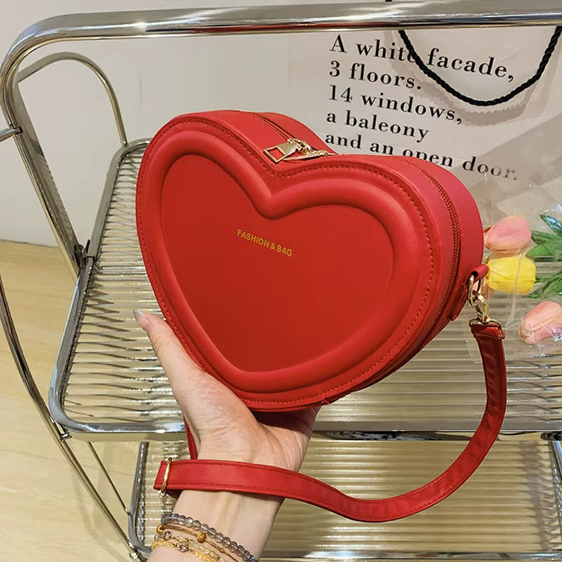 Sac Bandoulière en Forme de Coeur