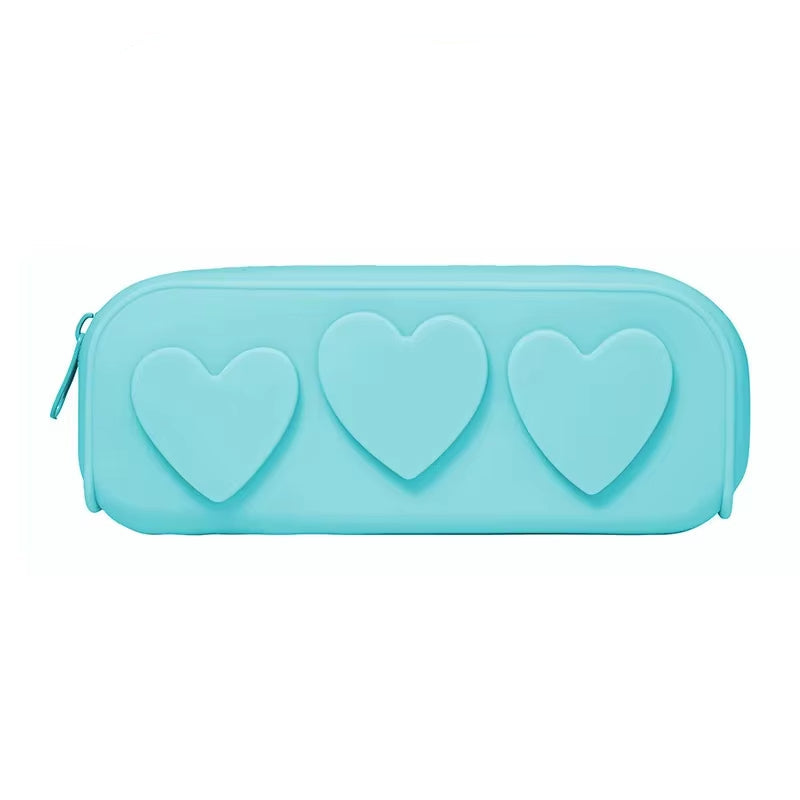 Trousse Crayon Silicone Coeur